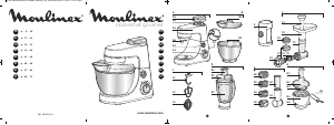 Manual de uso Moulinex QA400GBA Masterchef Gourmet Batidora de pie