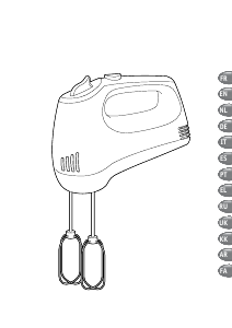 Manual Moulinex HM310127 Hand Mixer