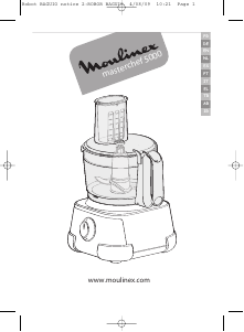 Manual Moulinex FP520GB1 Masterchef 5000 Food Processor