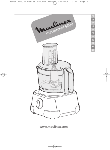 Εγχειρίδιο Moulinex FP513125 Masterchef 5000 Επεξεργαστής τροφίμων
