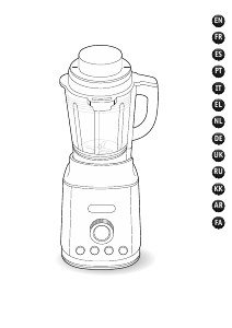 Manual Moulinex LM962B10 Blender