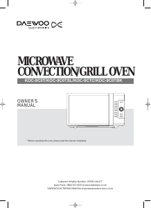Manual Daewoo KOC-9C0TSL Microwave