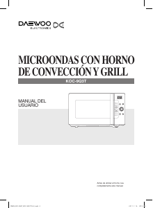 Manual de uso Daewoo KOC-9Q3T Microondas