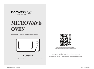 Manual Daewoo KOR-6M17 Microwave