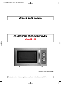 Manual Daewoo KOM-9P259 Microwave