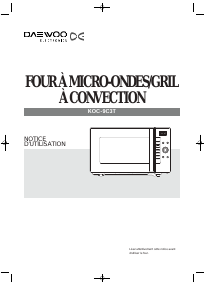 Mode d’emploi Daewoo KOC-9C3T Micro-onde