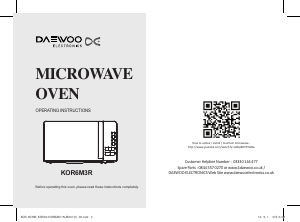 Manual Daewoo KOR-6M3R Microwave