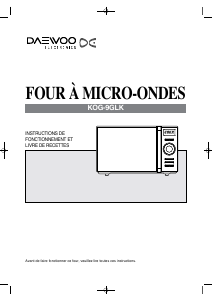 Mode d’emploi Daewoo KOG-9GLK Micro-onde