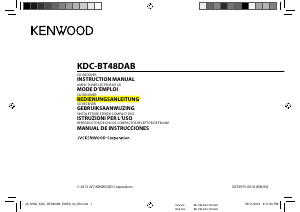 Bedienungsanleitung Kenwood KDC-BT48DAB Autoradio
