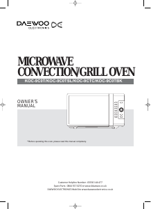 Manual Daewoo KOC-9C0TC Microwave