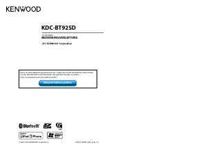 Bedienungsanleitung Kenwood KDC-BT92SD Autoradio