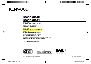 Bedienungsanleitung Kenwood KDC-DAB34U Autoradio