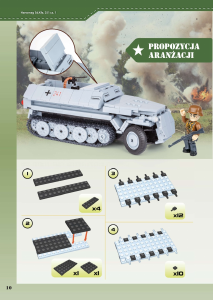 Instrukcja Cobi set 17-20 Battle for Berlin Hanomag Sd.Kfz. 251