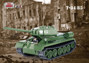 Manual Cobi set 2-5 Battle for Berlin Soviet T34 tank