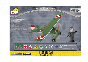 Kullanım kılavuzu Cobi set 2976 Great War Fokker E.V (D.VIII)