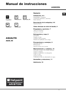 Manual de uso Hotpoint-Ariston AQXL 85 (EU) Lavadora
