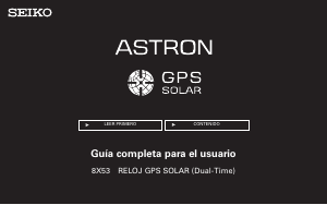 Manual de uso Seiko Astron SSE043J1 Reloj de pulsera