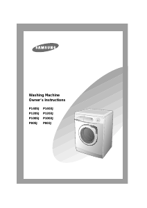 Manual Samsung P1405J Washing Machine