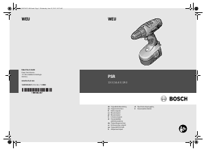 Mode d’emploi Bosch PSR 14,4-2 Perceuse visseuse