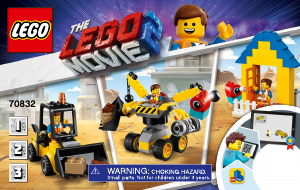 Bruksanvisning Lego set 70832 Movie Emmets byggarlåda!