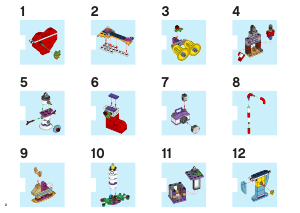 Manual Lego set 41353 Friends Calendário do advento