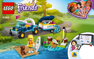 Manual de uso Lego set 41364 Friends Buggy y remolque de Stephanie