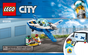 Käyttöohje Lego set 60206 City Taivaspoliisin suihkaripartio