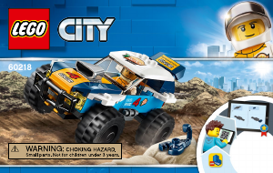Handleiding Lego set 60218 City Woestijn rallywagen