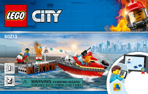 Manual Lego set 60213 City Incêndio na doca