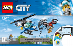 Manual Lego set 60207 City Urmarirea cu drona a politiei aeriene