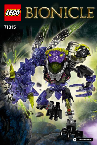 Handleiding Lego set 71315 Bionicle Aardschokbeest