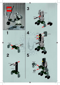 Manual Lego set 7717 Bionicle Bay guy green polybag