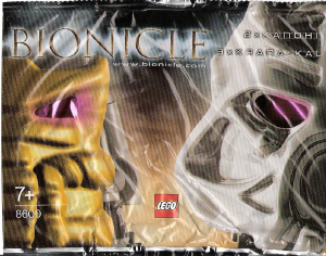 Bruksanvisning Lego set 8600 Bionicle Krana-Kal mask