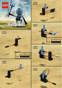 Brugsanvisning Lego set 1419 Bionicle Nokama