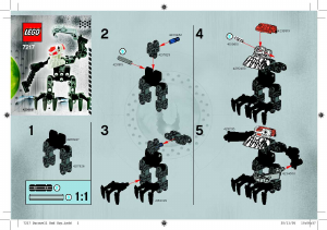 Manual de uso Lego set 7217 Bionicle Duracell bad guy