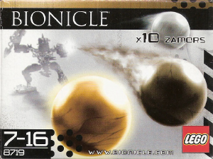 Bedienungsanleitung Lego set 8719 Bionicle Zamor spheres