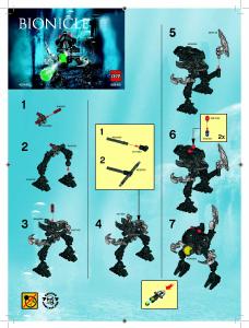 Bedienungsanleitung Lego set 6945 Bionicle Bad guy 07