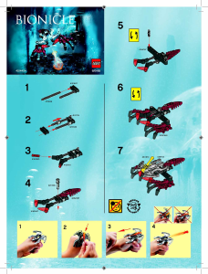 Manuale Lego set 6946 Bionicle Squid launcher function