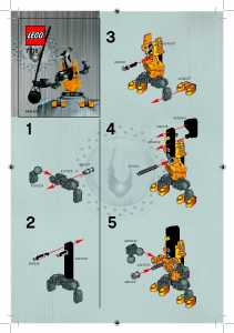 Manual Lego set 7718 Bionicle Bad guy yellow polybag