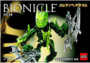 Εγχειρίδιο Lego set 7117 Bionicle Gresh