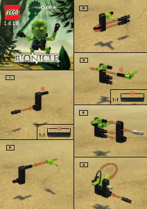 Brugsanvisning Lego set 1418 Bionicle Matau