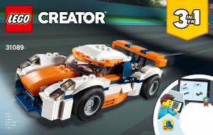 Manuale Lego set 31089 Creator Auto da corsa