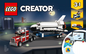 Bruksanvisning Lego set 31091 Creator Transport för rymdfärja