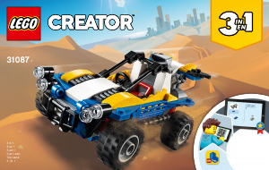 Bruksanvisning Lego set 31087 Creator Strandbil