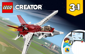 Vadovas Lego set 31086 Creator Futuristinė skraidyklė