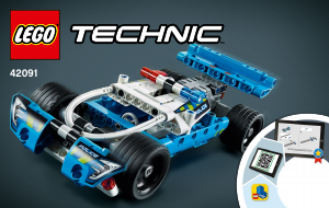 Käyttöohje Lego set 42091 Technic Poliisin takaa-ajo