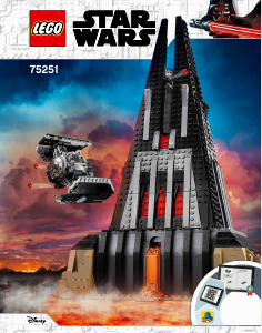 Käyttöohje Lego set 75251 Star Wars Darth Vaderin linna