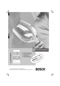 Manual Bosch SGS84A12EU Dishwasher