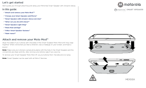 Manual Motorola MD100X Smart Speaker