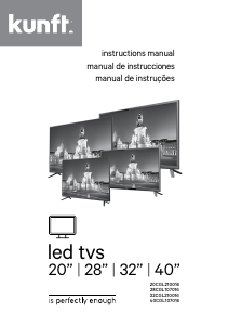 Manual de uso Kunft 40CGL107016 Televisor de LED